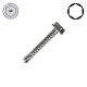 12-14 x 1-1/2 in. Self-Drilling Metal Screws, Zinc Plated Steel, Hex Head, Hex Drive - Qty:100 