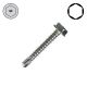 1/4-14 x 1 in. Self-Drilling Metal Screws, Zinc Plated Steel, Hex Head, Hex Drive - Qty:100