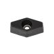 1-1/8 in. Dia. T Knob, Thru Hole, 10-24 Free Spinning Steel Zinc Insert