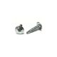 8-18 x 1 Metal Lath Screws, Zinc Plated Steel, Special Round Washer Head, Phillips Drive - Qty:7000 