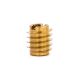 #6-32 x 3/8 in. Solid Brass Threaded Inserts -  Qty:50 - *KR*