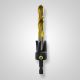 3/8 x 3/4 in. 3-Flute Flat Bottom Counterbore with TiN coated twist drill
