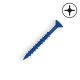 3/16 x 2-1/4 Titen® Concrete and Masonry Screw, Epoxy Coated Steel, Flat Head - QTY:25