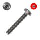 McFeely's - 8-32 x 1  Pan-Head Machine Screws, 18-8 Stainless, Square Drive - QTY:25