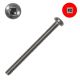 8-32 x 2 Pan-Head Machine Screws, 18-8 Stainless, Square Drive - Qty:1000