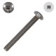 1/4-20 x 1-1/2 Pan-Head Machine Screws, 18-8 Stainless, Square Drive - Qty:25