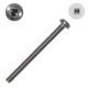 1/4-20 x 2 in. Pan-Head Machine, 18-8 SS, Square - Small Image