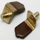 Shelf Pins 1/4 in. Brass with Brown Vinyl Tip