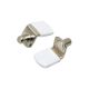 Shelf Pin, 1/4 in. Nickel-Plated L Shaped Pins with Off-White Vinyl Tip