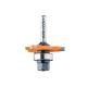 CMT 3-Flute Slot Cutter with Arbor and Bearing - 5/32 in. Slot - 1/4 in. Shank