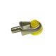 Non-Skid Flat Shelf Rest for Glass Shelf, Suction Cup Support, Yellow