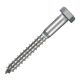 3/8 in. x 2-1/2 in. 18-8 Stainless Lag Screw