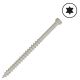 8 x 2 inch GRK White Climatek Coated Trim-Head Screws - Qty:100