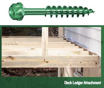 PowerLags HCR - Hex Washer Head Screws