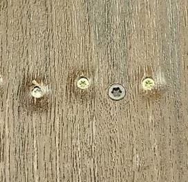 Using the wrong screw in composite decking