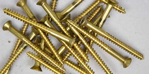 Solid Brass Woodworking Screws