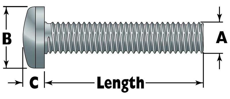 Pan-Head Machine Screws (18-8 Stainless)