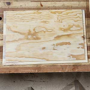 Cabinet Sides put together front to front for layout of the slides and shelf supports