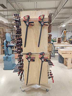 The back of the box with clamps. Room for more when the time comes. 