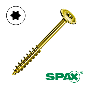 SPAX&reg; PowerLags Washer Head Yellow Zinc