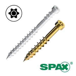 McFeely's SPAX Washer Head, Partial Thread, HCR-X (Exterior) T-Star Plus