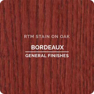 General Finishes RTM Wood Stain Stock Color - Bordeaux (ON OAK)