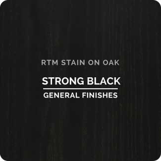 General Finishes RTM Wood Stain Stock Color - Strong Black (ON OAK)