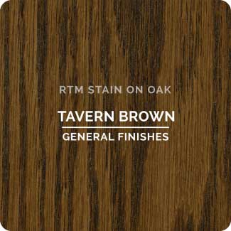 General Finishes RTM Wood Stain Stock Color - Tavern Brown (ON OAK)