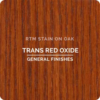 General Finishes RTM Wood Stain Stock Color - Trans Red Oxide (ON OAK)