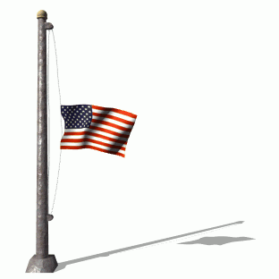 American Flag at Half Staff